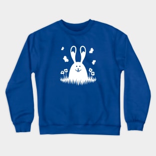 Easter bunny in the grass Crewneck Sweatshirt